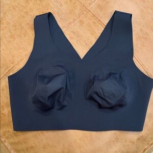 EVELYN BOBBIE The Defy Bra Womens Sz XL Black Seamless Support EB Core Wirefree